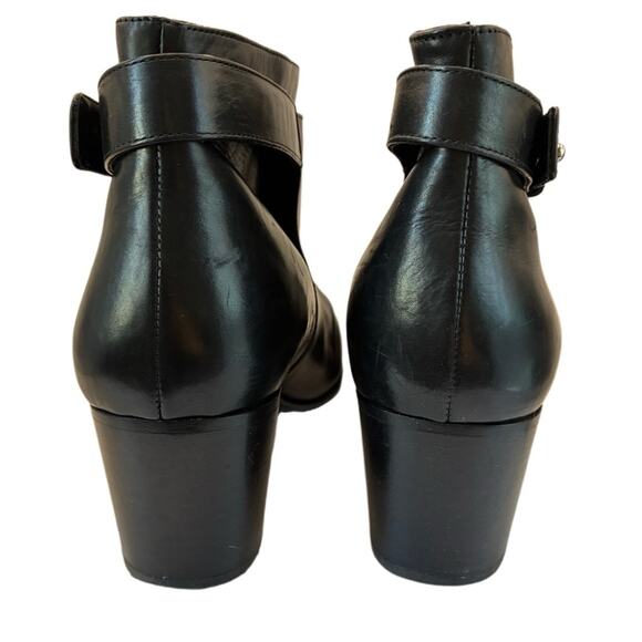 VINCE Harriet Leather Boot Ankle Booties Almond Toe in Black Leather Size 11 - Picture 6 of 10